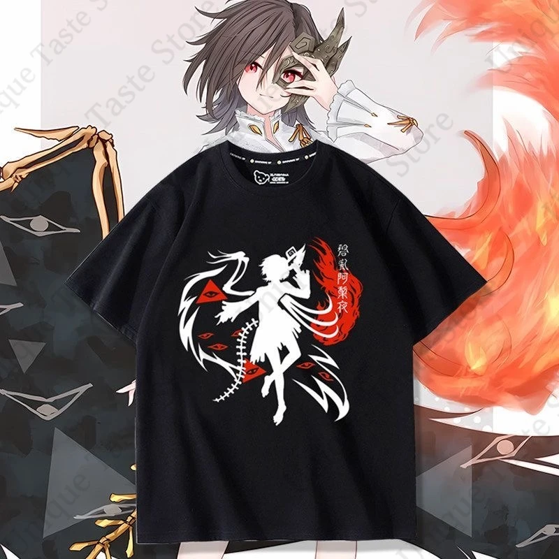 ‌Touhou Project T Shirt Touhou Kinjoukyou Fossilized Wonders Ariya Iwanaga T-shirt Cartoon Comfortable Cotton Short Sleeve Tee