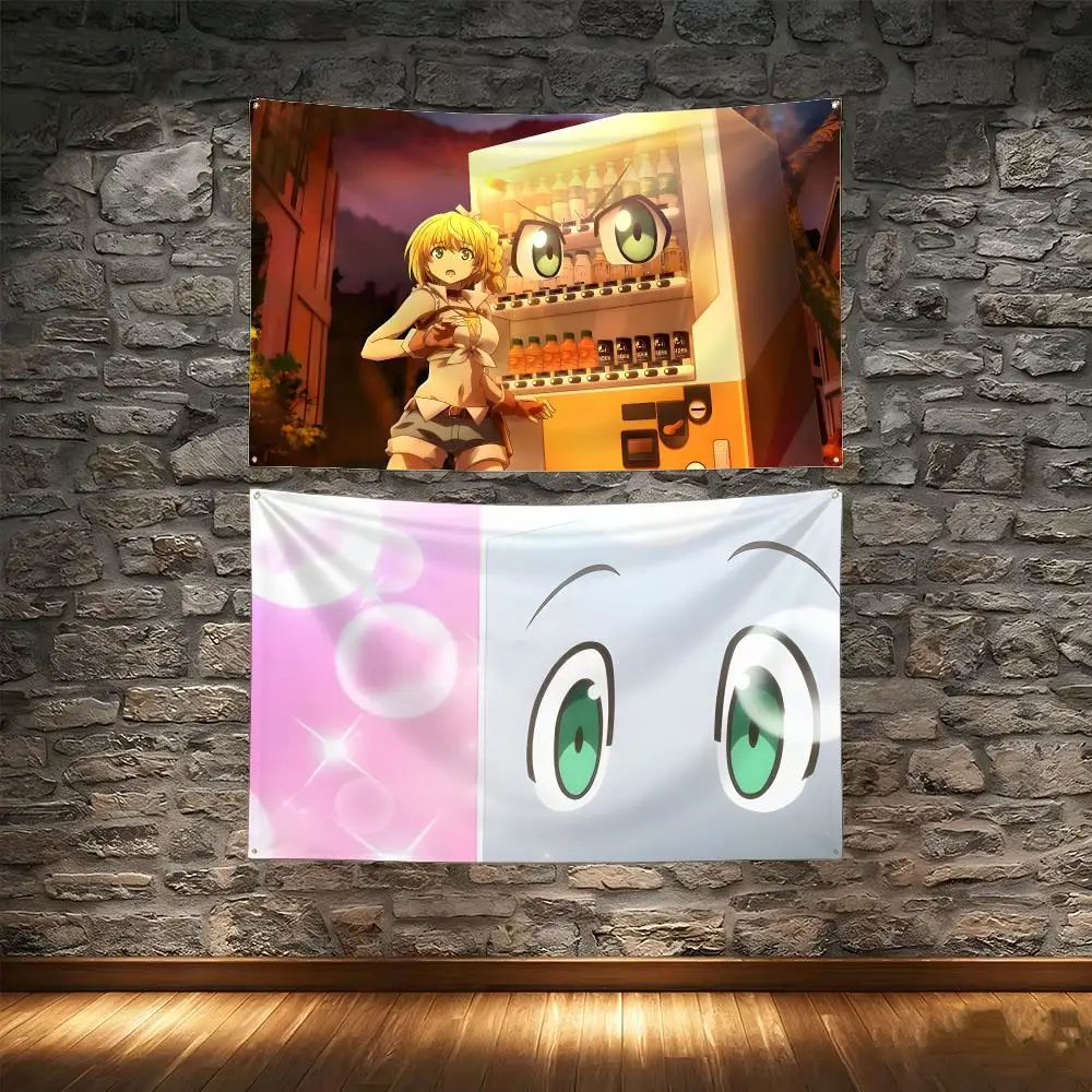 Isekai Comedy Anime R-Reborn Vending Machine Flags Tapestry Creative Pattern Photo Living Room Wall Art Party Outdoor Decor