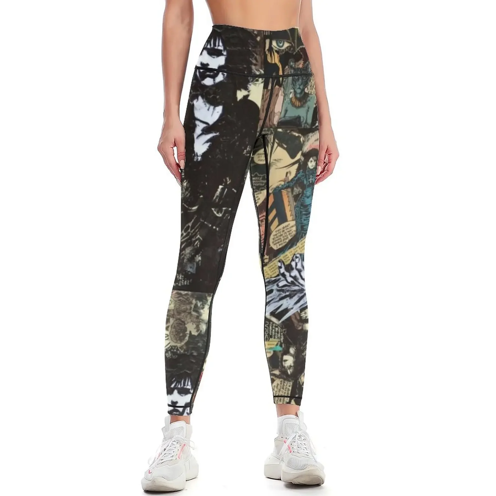 

Sandman Collage Leggings gym clothing harem pants active wear gym pants Womens Leggings
