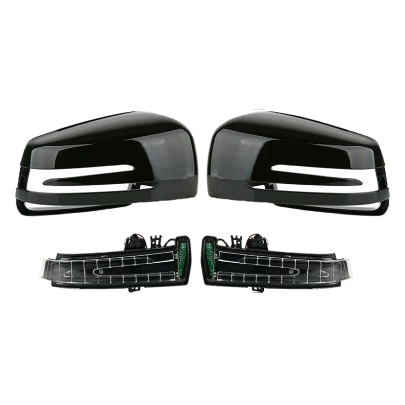 

M93K-Накладка на зеркало автомобиля со светодиодными указателями поворота для Mercedes Benz C E S Class W204 X204 W212 W221 C300 C218 2007-2013