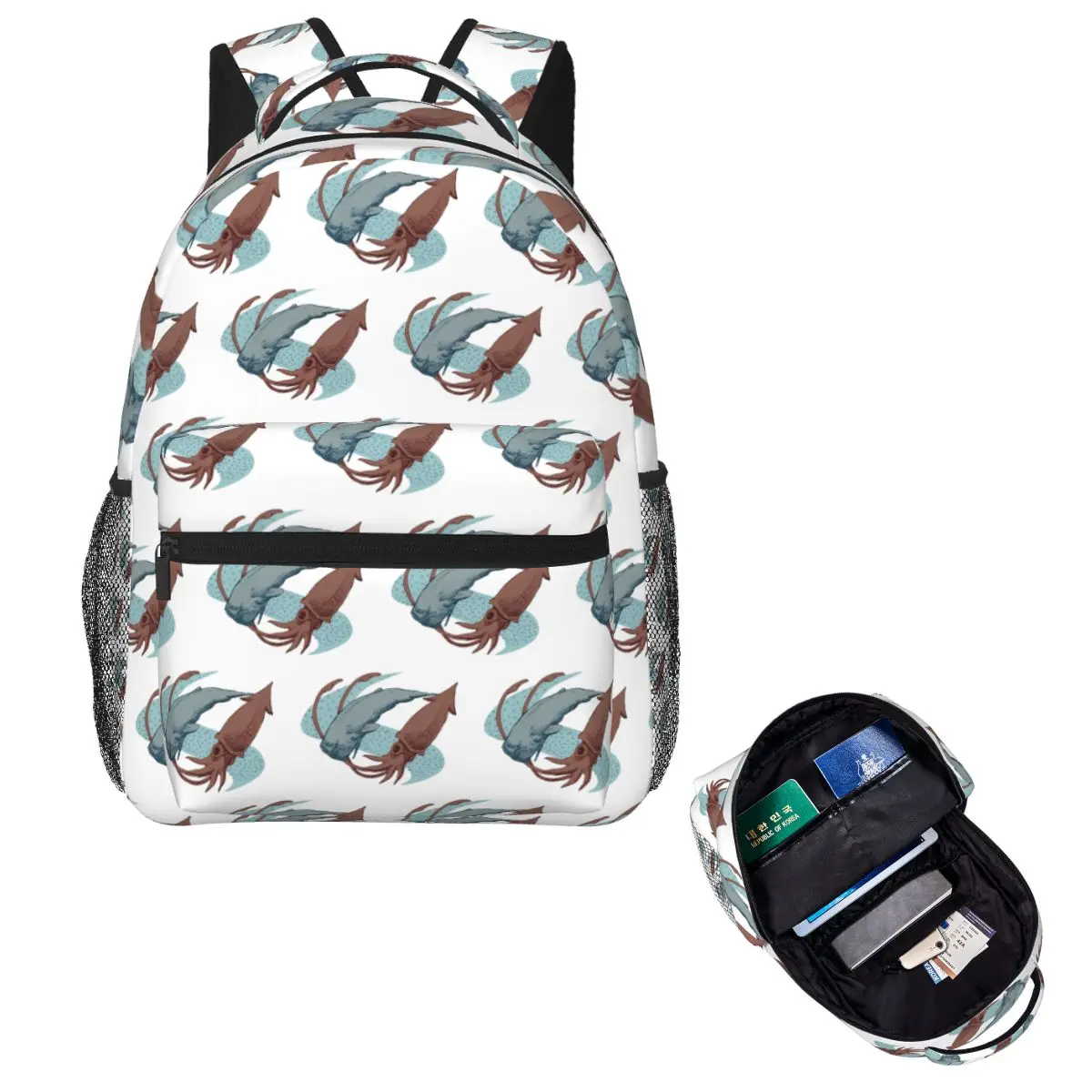 

Рюкзак Sperm Whale Vs Giant Squid, Лидер продаж, рюкзак большой емкости, детская сумка для книг, школьная сумка, сумки на плечо для мужчин и женщин