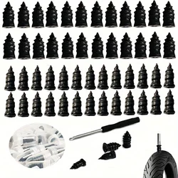 Tire Repair Rubber Nail, Tire Repair Rubber 30/10pcs Screws Fast Tool Self-Service Tire Repair Nail Vacuum Tire with Screwdriver