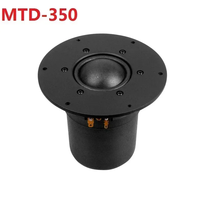 1 peça kasun MTD-350 5.5 ''tecido cúpula preta mid-range tweeter unidade de driver de alto-falante painel abs 8ohm/80w 90db/mw rms od = 145mm