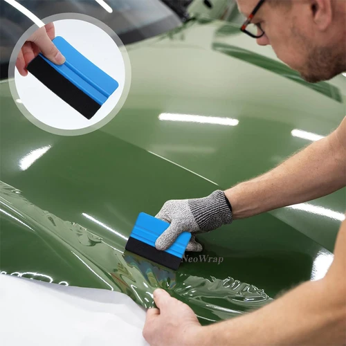 Imagen 2 del producto Herramienta de escurridor de vinilo adhesivo para coche, raspador de borde de fieltro, espátula de envoltura de 4 pulgadas, herramienta de envoltura de tinte de ventana para eliminación de burbujas, 20 piezas