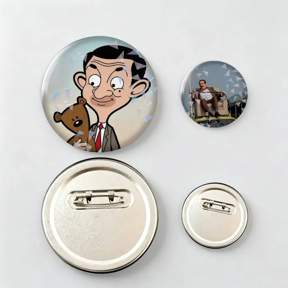 The Superstar Mr Bean-n Brooch Vintage Alloy Brooch Pins, Antique Style Decorative Badges for DIY Craft & Daily Ornament