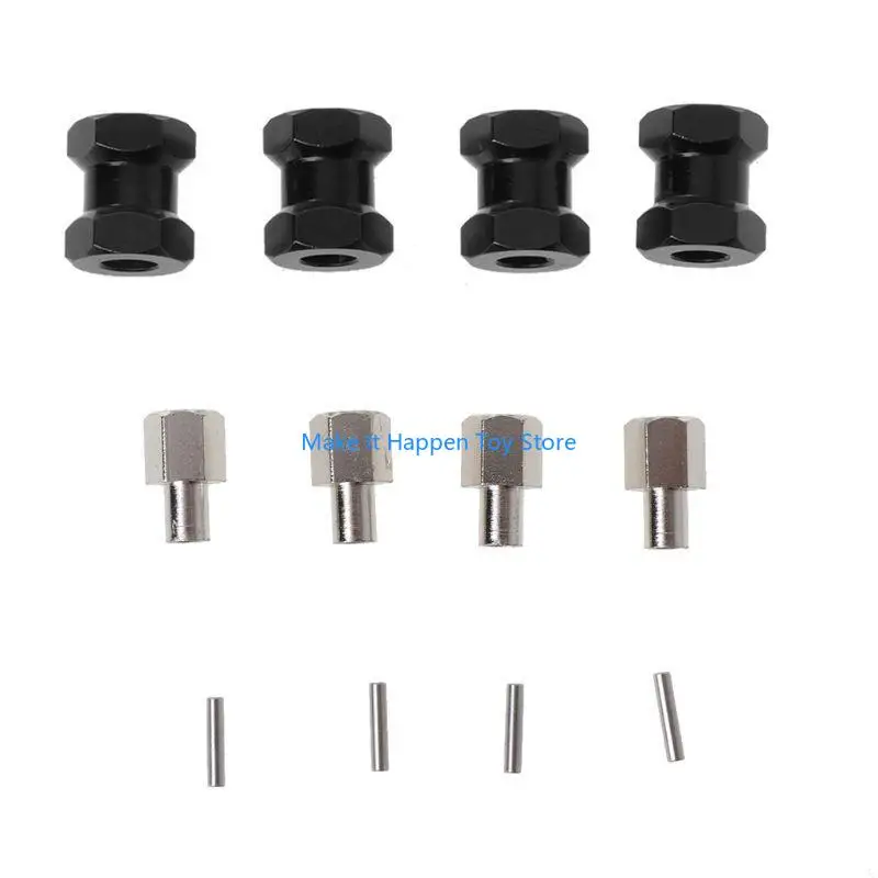 

28EC 4PCS Wheel Hub 12mm Extension Adaptor M15 15mm 4 Longer Combiner Coupler