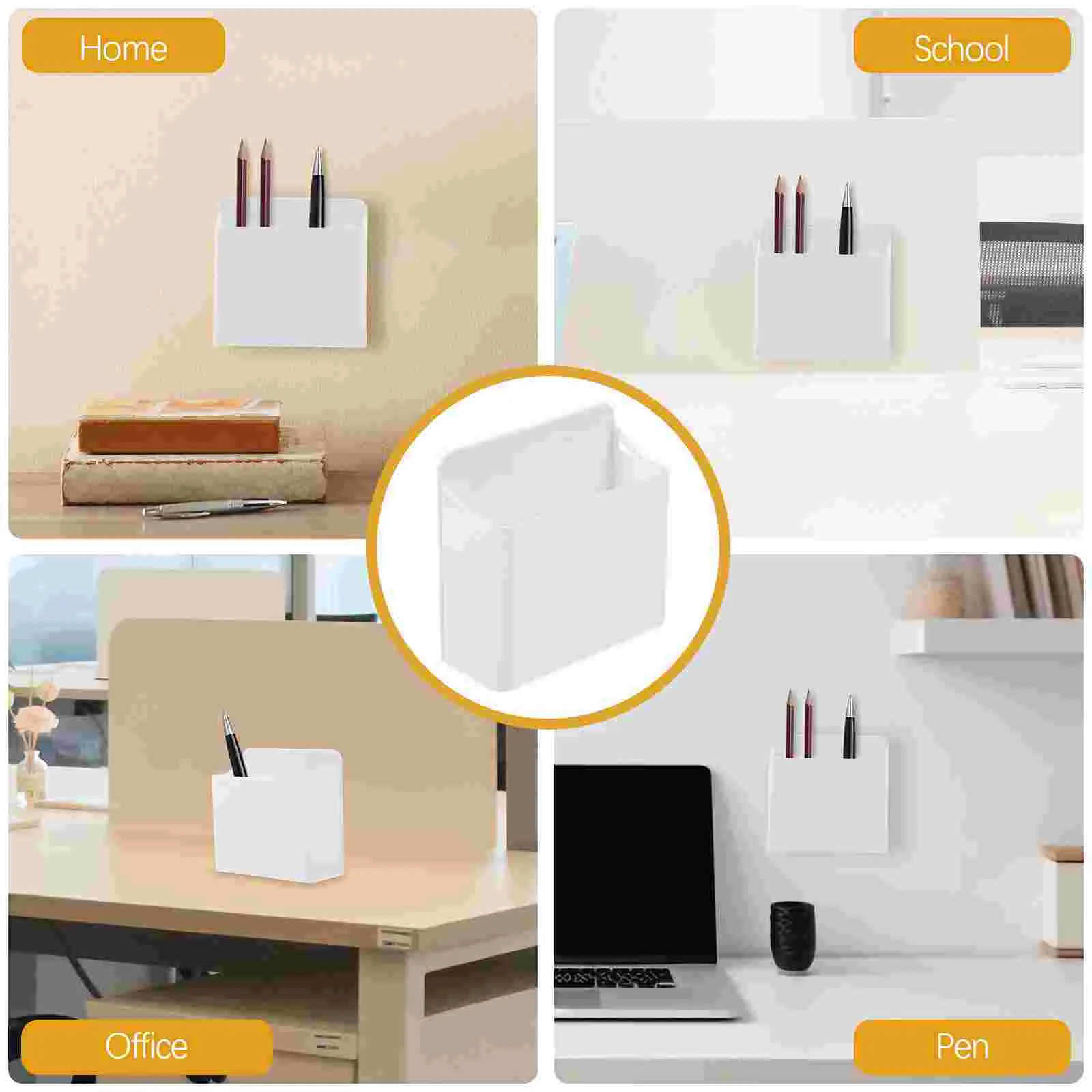 2 Pcs Suction Cup Whiteboard Pen Box Dry Erase Eraser Holder Pencil Holders Marker for Magnetic