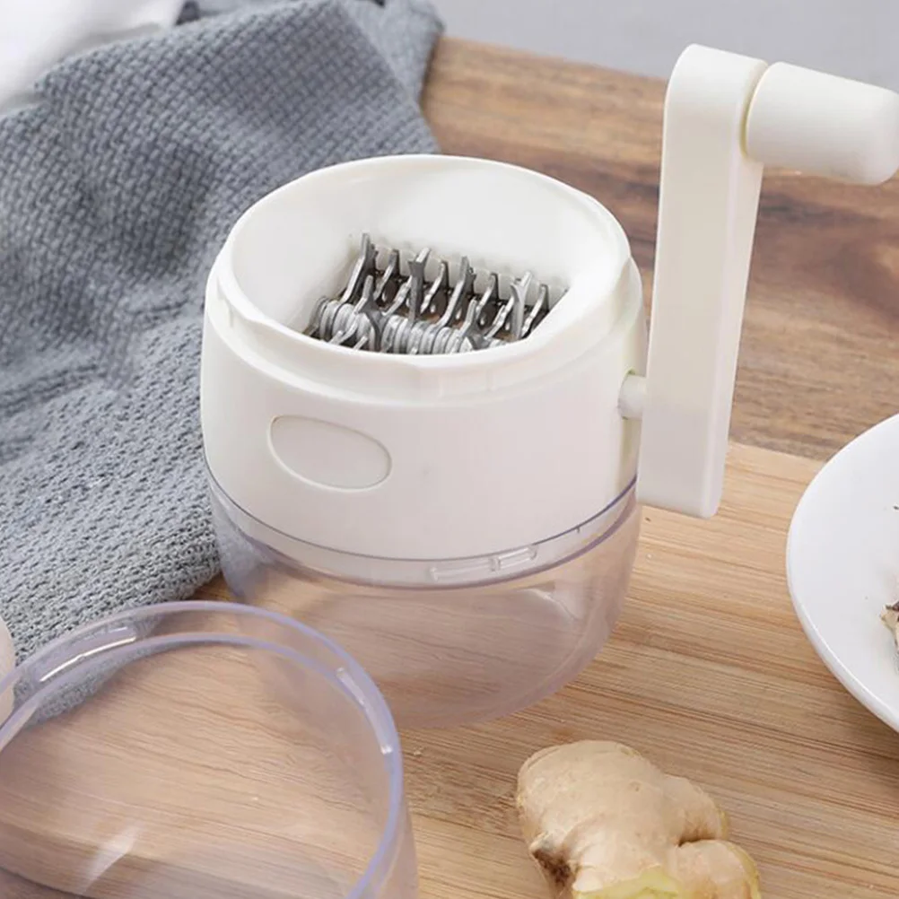 

1pc Dry Fruit Crusher Manual Garlic Masher For Onion Ginger Nuts Hand Cranked Chopper Lightweight Easy Clean Portable