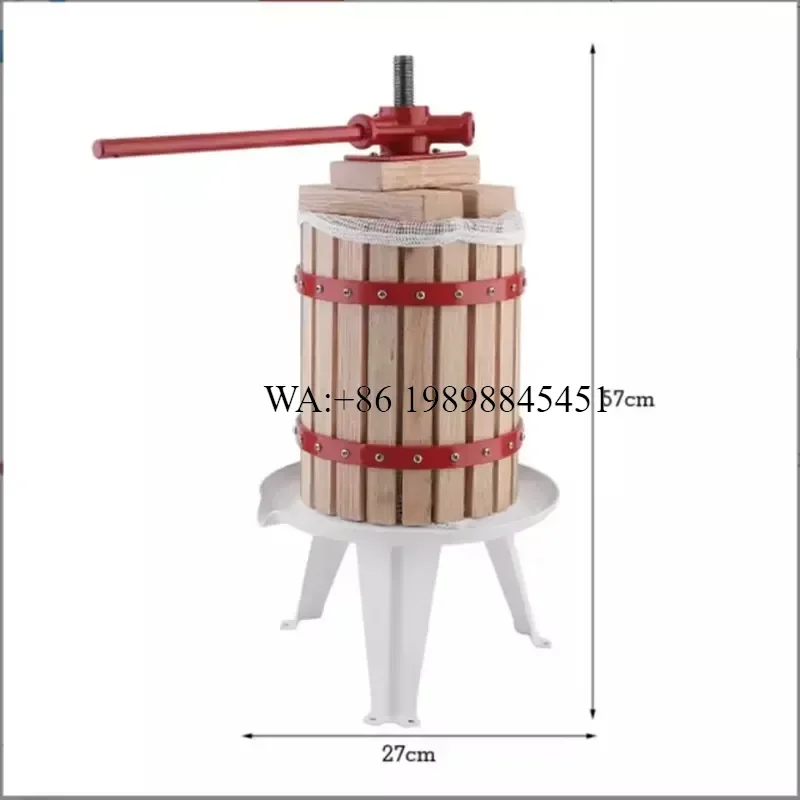 WMWMNU Small Hydraulic Manual Hand Fruit Press Extractor with Core Motor Component High Rigidity for Cider Grape Wine Pear