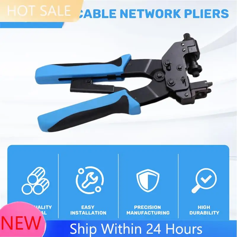 

A78K New Tl-H510B Professional Crimp Tool 0.5-6Mm2, Ideal For F, BNC, RCA, RG 59, And RG6 Cable Connections