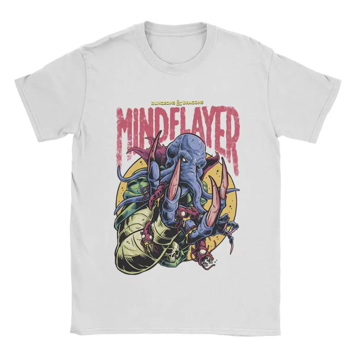 Mind Flayer Portrait T Shirts Amusing Summer Vintage Men Women Harajuku Short Sleeve Cotton Streetwear Leisure Unisex Tops