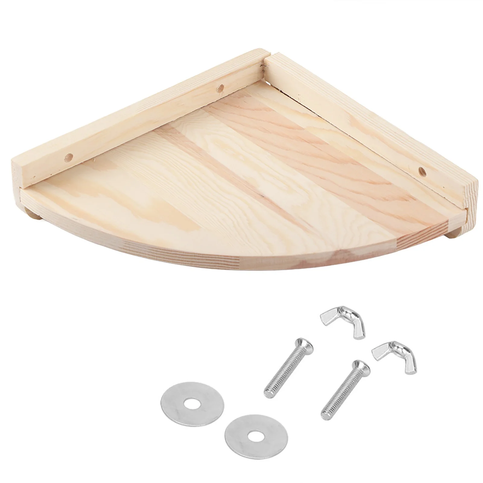 Wooden Corner Platform Rack Rest Stand for Parrot Hamster Chinchillas Small Pet Cage Accessory