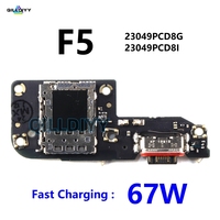 For Xiaomi Poco F5 USB Charging Connector Board Dock Charger Port Microphone Flex Cable Type C Tail Plug Replacement