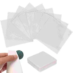 50 Pcs Jewelry Wiping Cloth Platinum Cleaning Silver Polishing Cloths CAR WASH Cleaner Microfibre