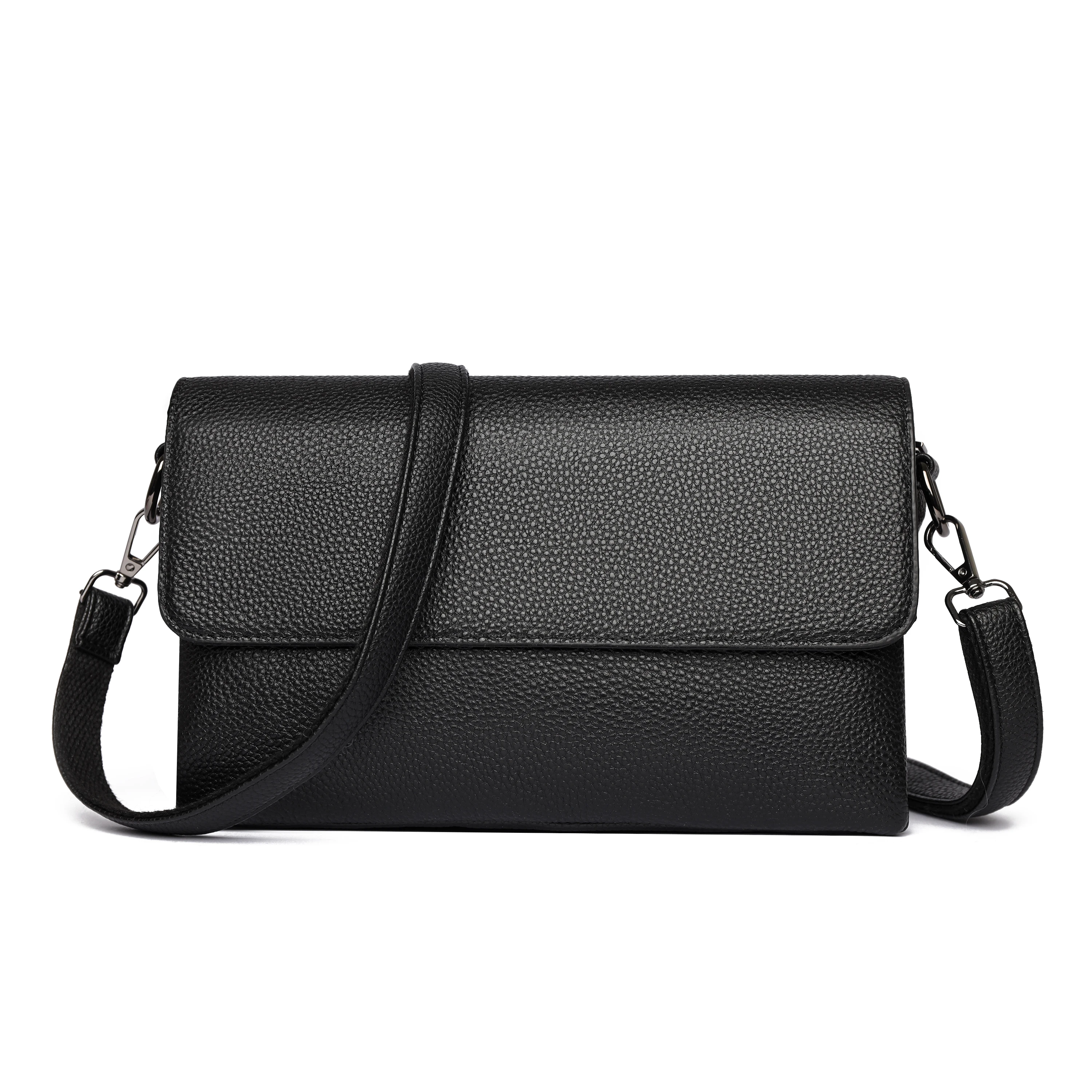 

Luxury Genuine Leather Crossbody Bag for Women with Flip Cover Multi-Layer Design Daily Commuting Handbag сумка женская y2k