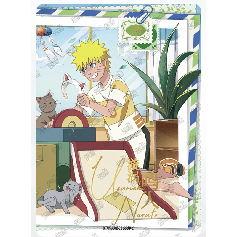 KAYOU Naruto PU 01-08 Series NRZ06 Anime Card Hatake Kakashi Haruno Sakura Character Collection Card Birthday Kids Toy Game Gift