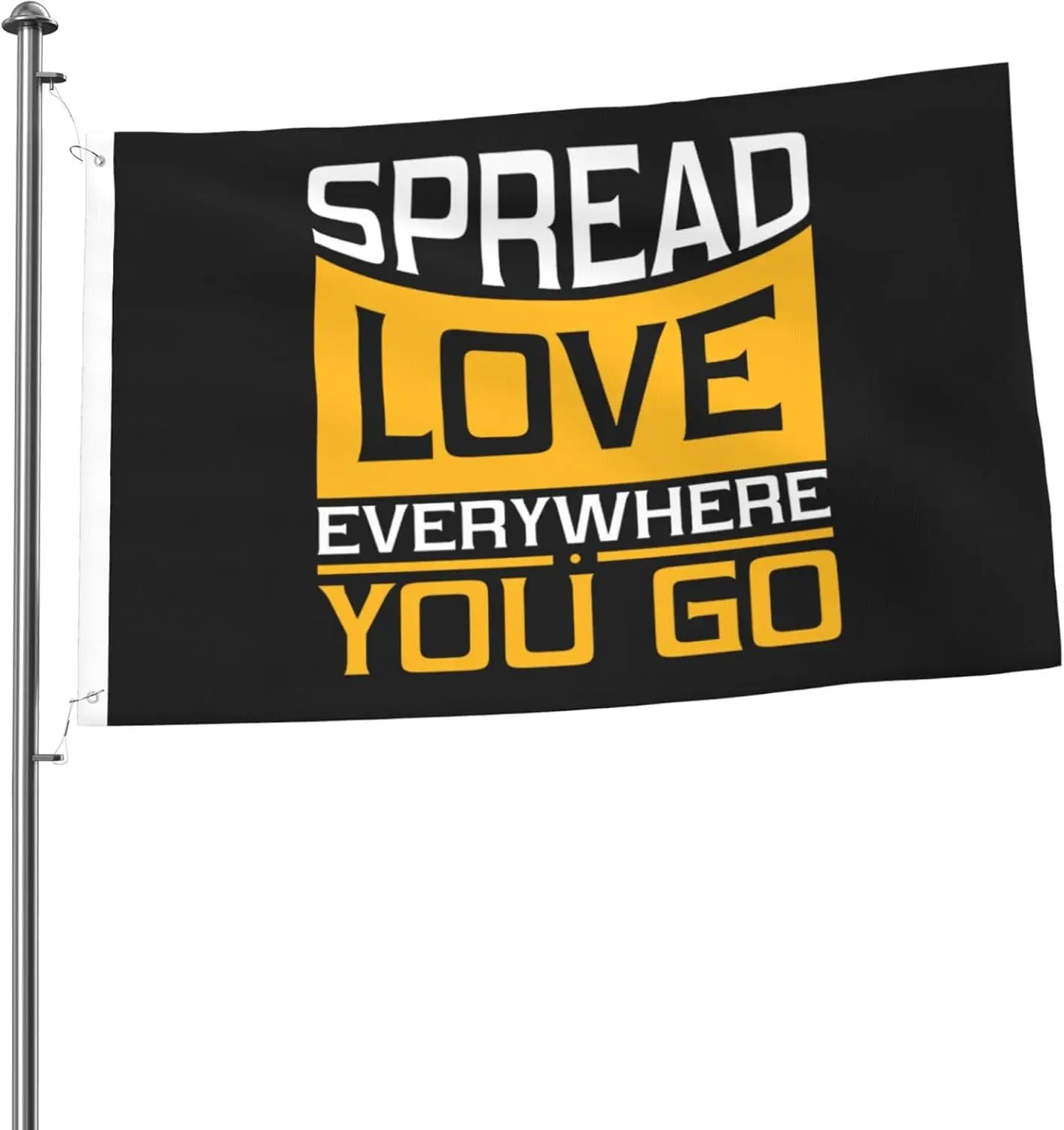 Flagnshow 100% Polyester Spread Love Everywhere You Go Flags