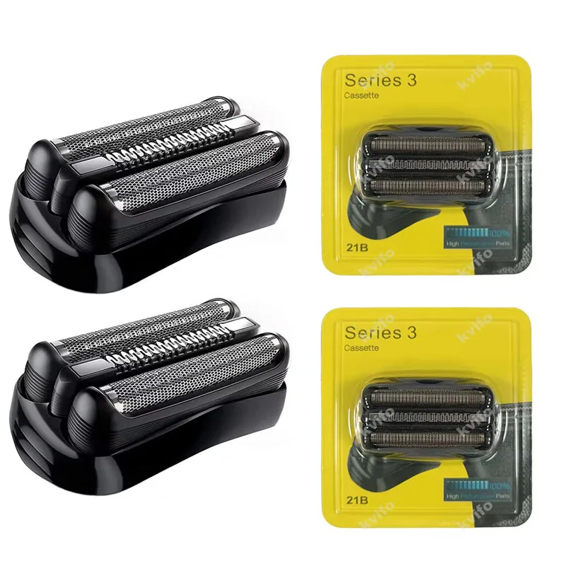 

KVIFO 21B S3 Сменные головки для влажной и сухой уборки для всех электробритв Braun Series 3, 3040s, 300s, 310s, 320s, 360s, 3010s, 3090cc