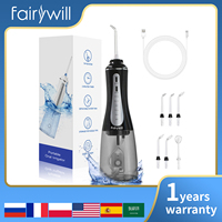 New Arrival Fairywill 350ml Portable Oral Irrigator USB Rechargeable Dental Water Flosser Jet Irrigator Dental Teeth Cleaner