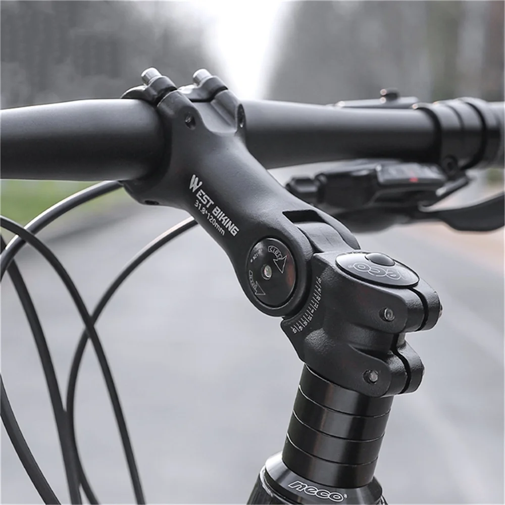 Bicycle Handlebar Stem Road Mountain Bike Table 100/110/120mm Rod Adjustable Stem  Aluminum Alloy Bike Front Fork Stem Adapter