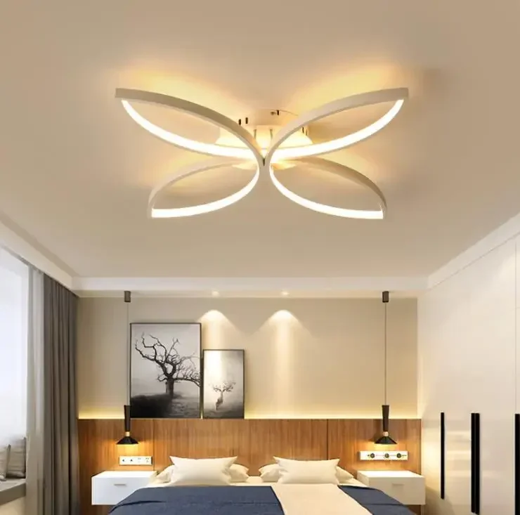 

Modern ceiling lights Aluminum 4 leaves LED Ceiling Lamp Fixtures Indoor lighting for living room bedroom kitchen