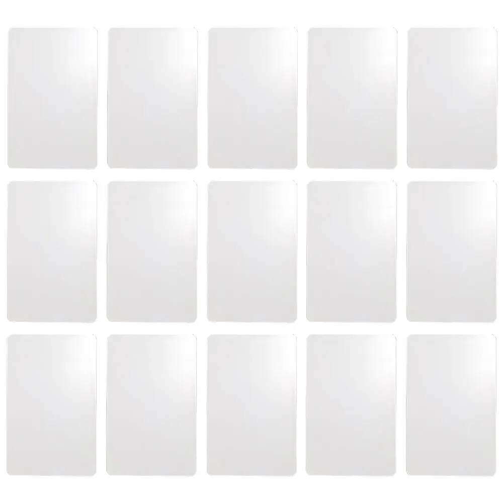 50pcs Vintage PVC Blank Gift Tags – Dual-Side Paintable Craft Cards for Jewelry, Luggage, DIY Name/Price Labels