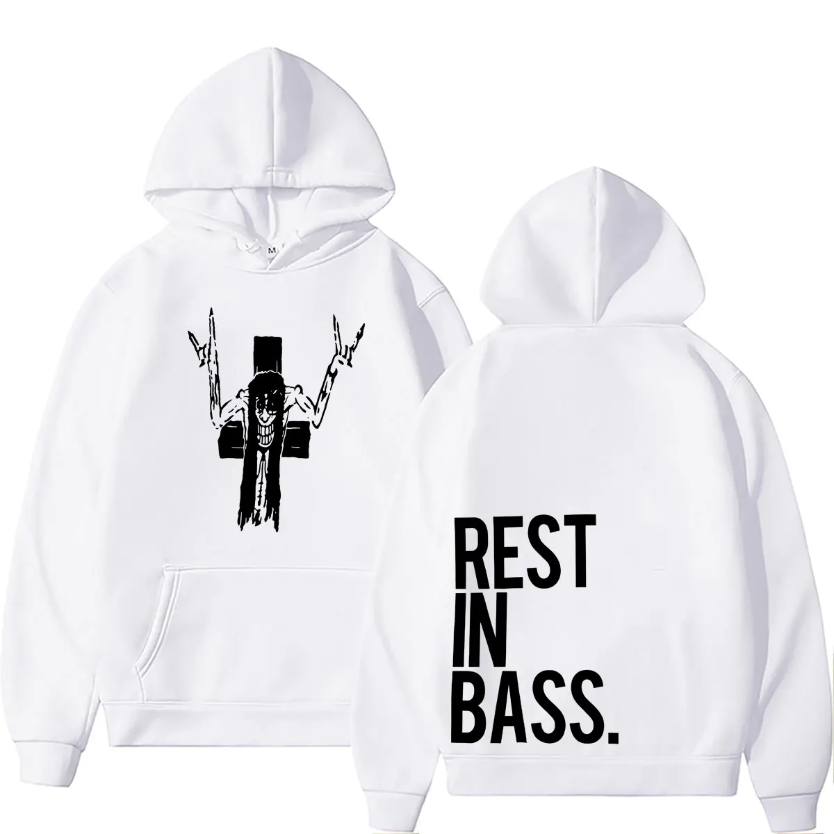 

Rapper Ken Carson Rest in Bass Hoodie Playboi Carti Opium Merch 2026 Sweatshirt Men Women Hip Hop Oversized Hoodies Streetwear