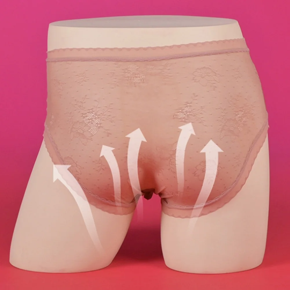 

Men Sexy Briefs Glossy Pouch Lingerie Breathable Briefs Elastic Summer Men's Panties Ice Silk Underwear Lace Sheer Underpants