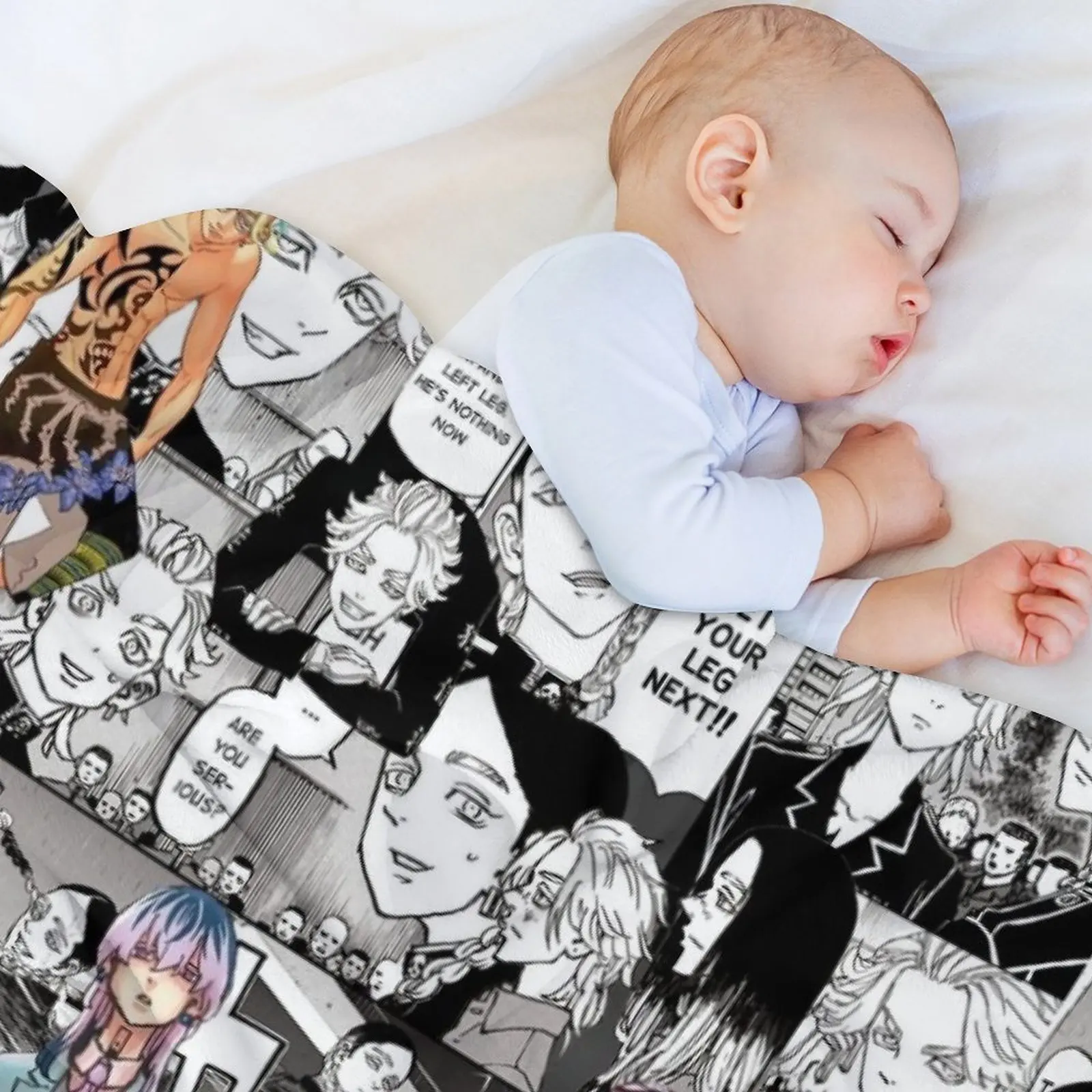 Haitani Brothers (Rindou & Ran) Manga Collage TR Throw Blanket bed plaid Sofa Quilt Flannel Bed Fashionable Blankets