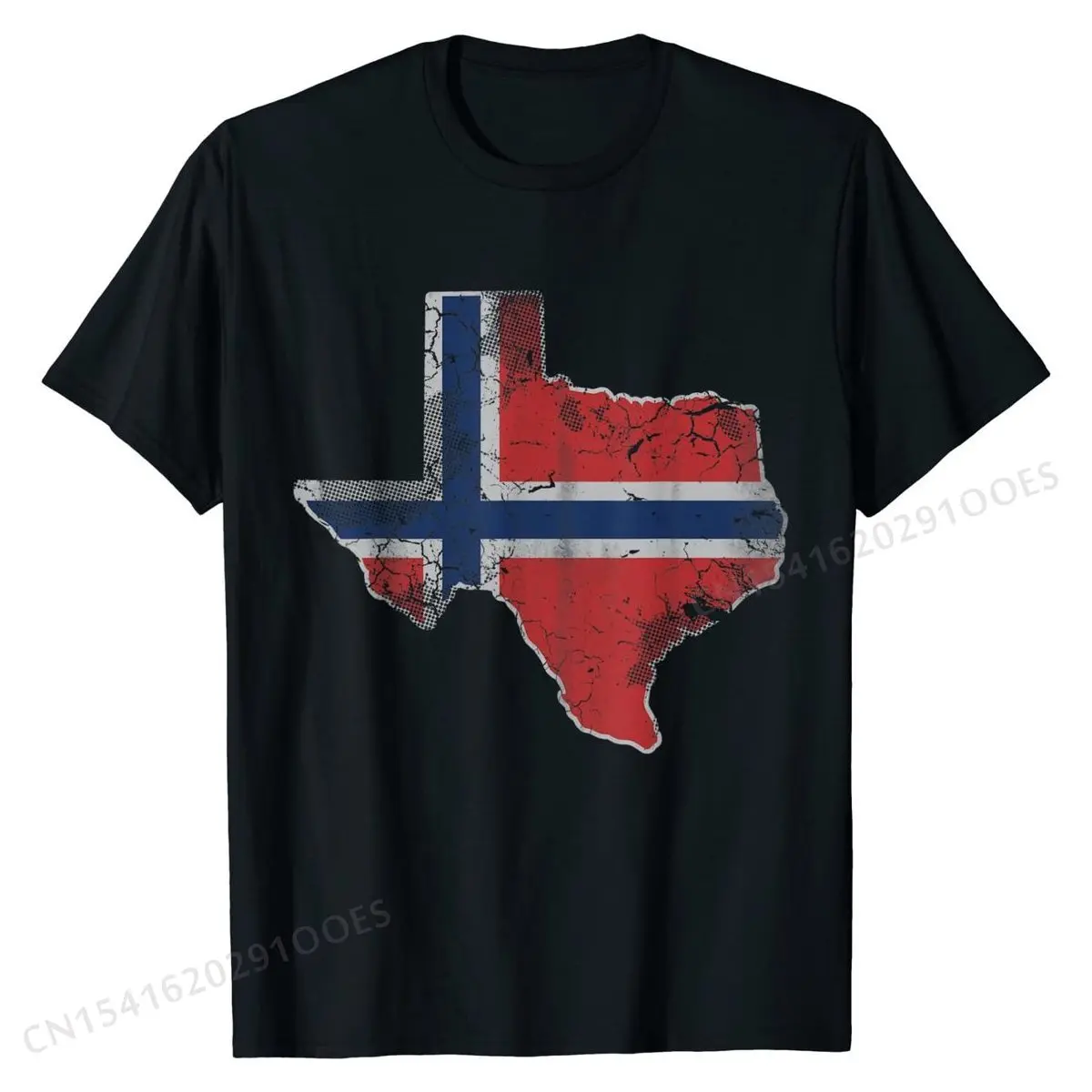 Texas Norwegian Flag Norge Norway Gift T-Shirt Faddish Men T Shirts Hip hop Tees Cotton Printed On