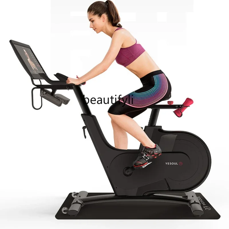 

Smart spinning bicycle for gym, ultra-quiet magnetic control sports exercise bike for home use