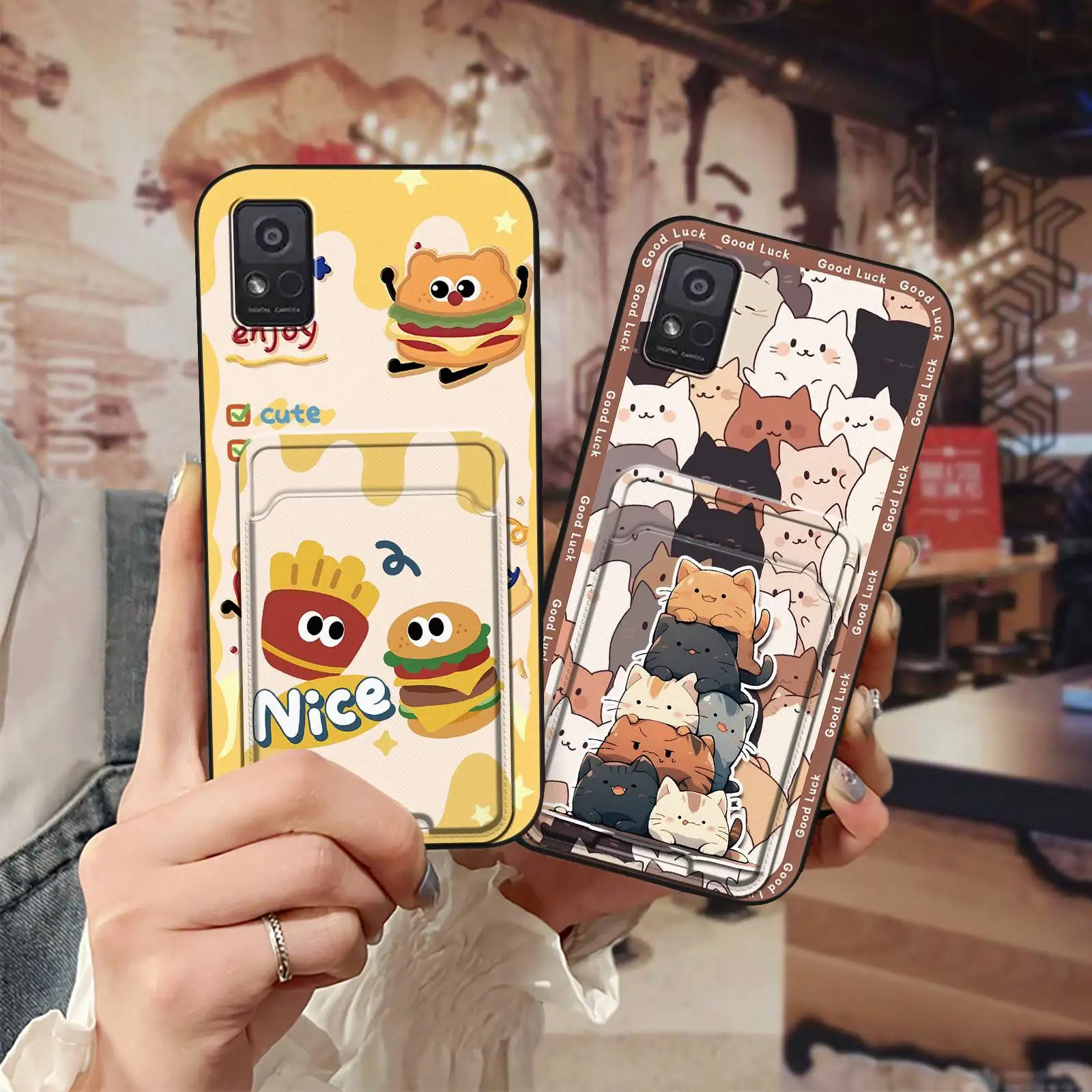 

Противоударный модный дизайнерский телефон с идентификацией 589/Z5158 противоударный мягкий чехол с мультяшным рисунком Чехол для карт из ТПУ милый чехол для карт