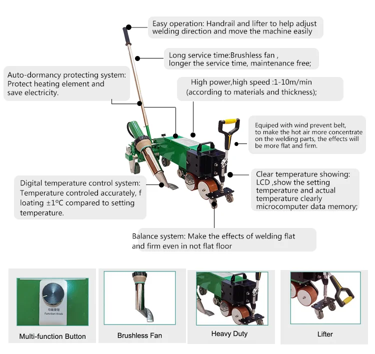 

Wholesale TPO Welding Robots for PVC TPO Waterproof Roofing Membrane Material