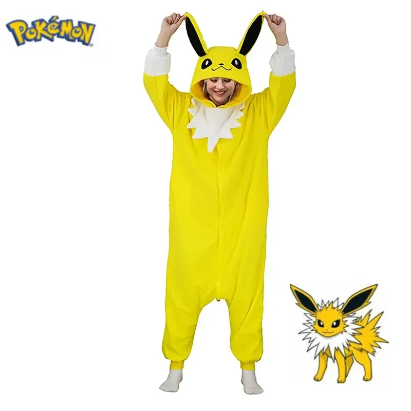 

Pajamas Onesie Jolteon Halloween Christmas Cosplay Costume Women Kigurumi Full Body Pijama Men Christmas Gift Loungewear