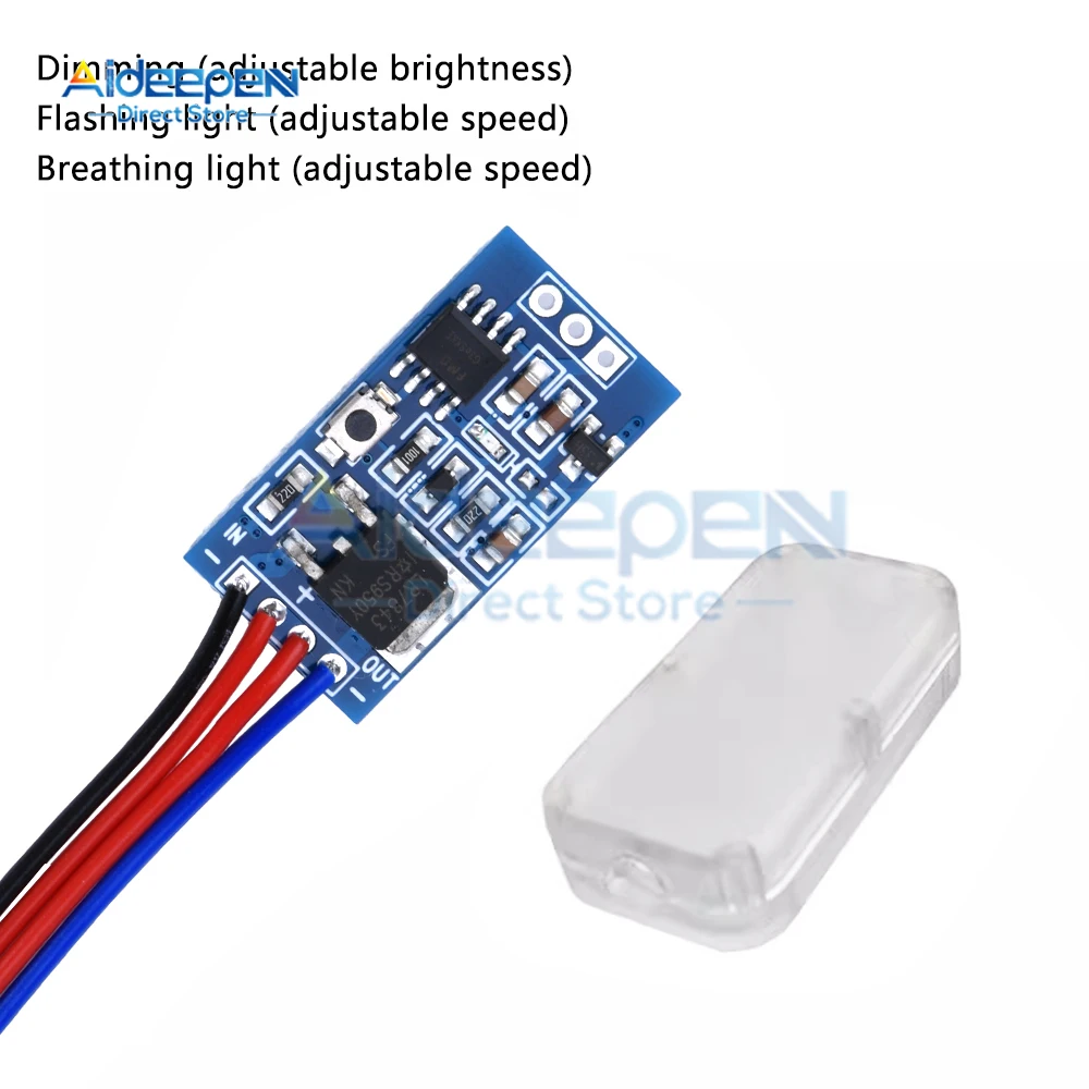 DC 3-24V 30W Fast and Slow Gradually Brightening LED Control Module with Dimming Breathing Flashing For LED Lights Halogen Light