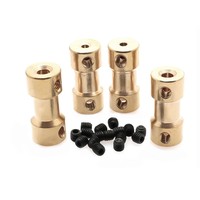 2/2.3/3/3.17/4/5/6mm Motor Shaft Coupling Coupler Connector Sleeve Adapter Brass Transmission Joint For RC Boat Car Airplane