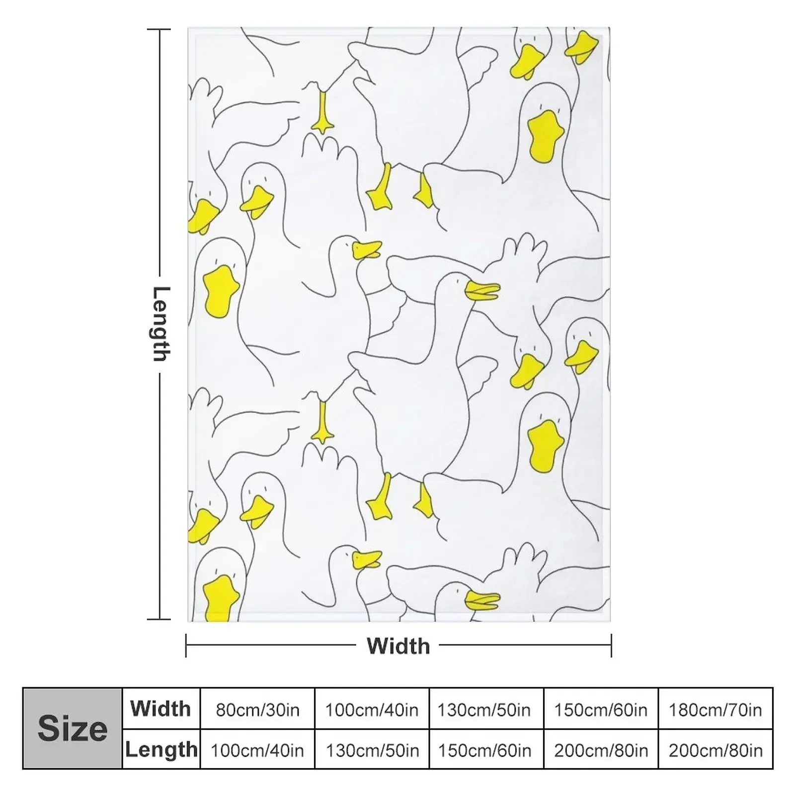Duck Duck Duck Throw Blanket funny gift Multi-Purpose For Sofa Thin Blankets
