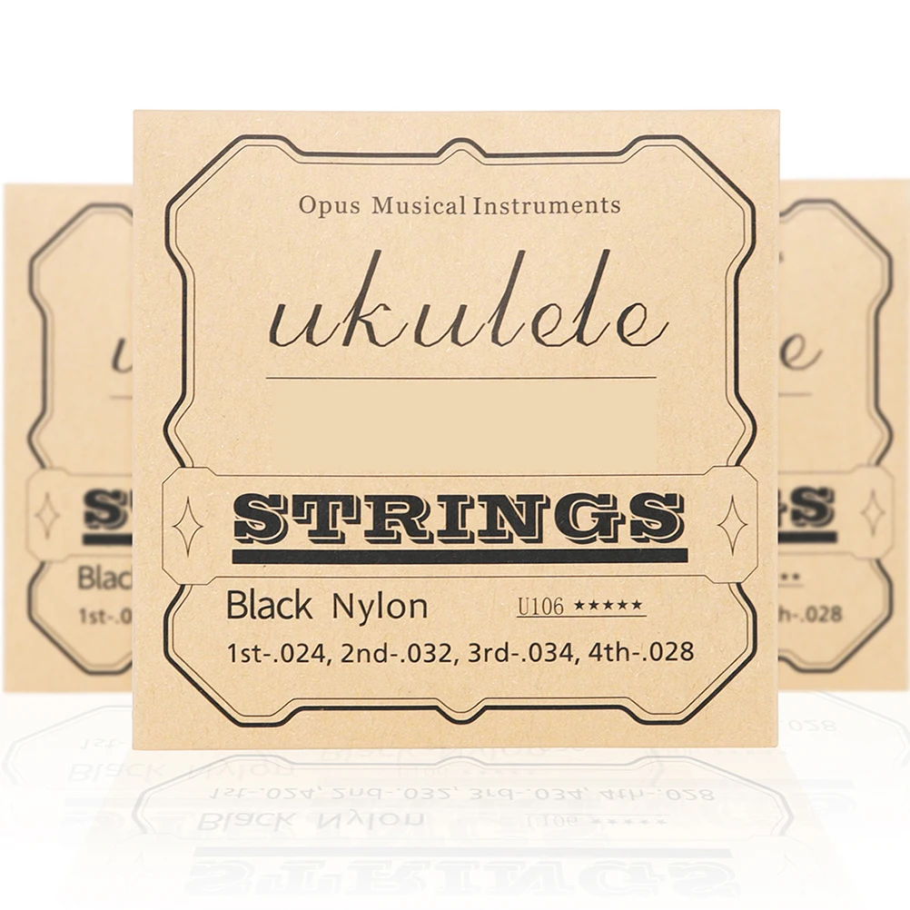 

4 Pcs Ukulele Strings 21 23 26 Inch Nylon Instrument Music Wire Durable Sweet Tone Replacement Accessories Guitar Parts
