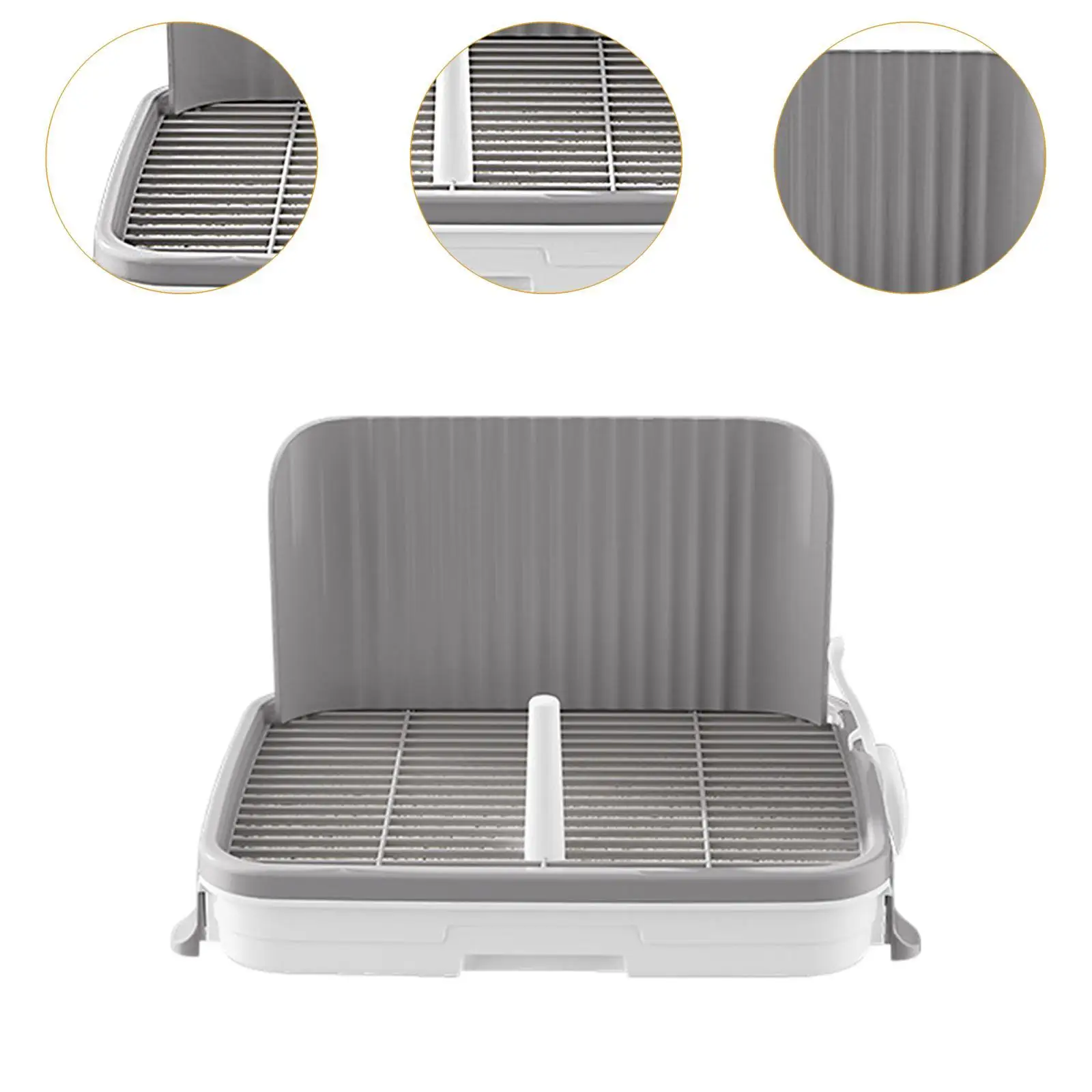 Dog Potty Tray Puppy Toilet Pee Mesh Training Tray Dog Litter Box Pee Pad Holder Dog Training Toilet for Small Size Dogs Puppy - view 5