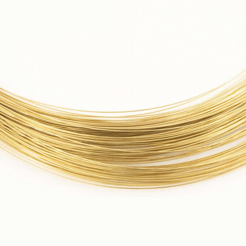 H65 DIY Soft Solid Raw Annealed Brass Wrapping Wire 0.2mm 0.3mm 0.4mm 0.5mm 0.6mm 0.7mm 0.8mmm 0.9mm-4mm Various Lengths