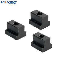 2/ 4/ 8pcs M6 M8 M10 M12 M14 M16 M18 M20 M22 Black Oxide Finished Grade 8.8 Carbon Steel Nut Tapped Through Slot T-nuts DIN508