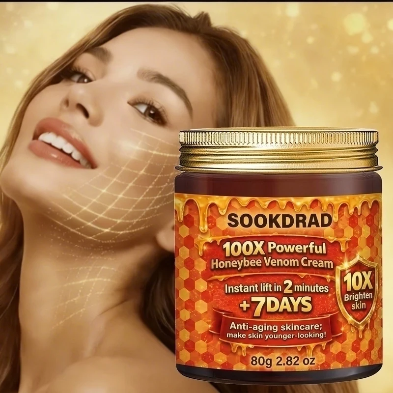 

Honeybee Venom Cream, instant lift, brighten skin, face/neck, all genders, 80g, daily morning care