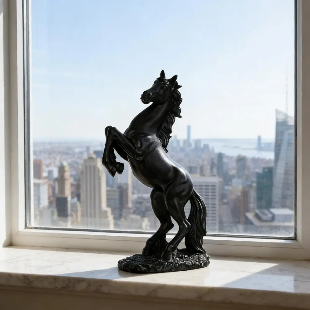 Year of Horse Statue Miniature Horse Statue Simulated Horse Figurine Resin Statue Fengshui Wealth Ornament Good Luck for Home