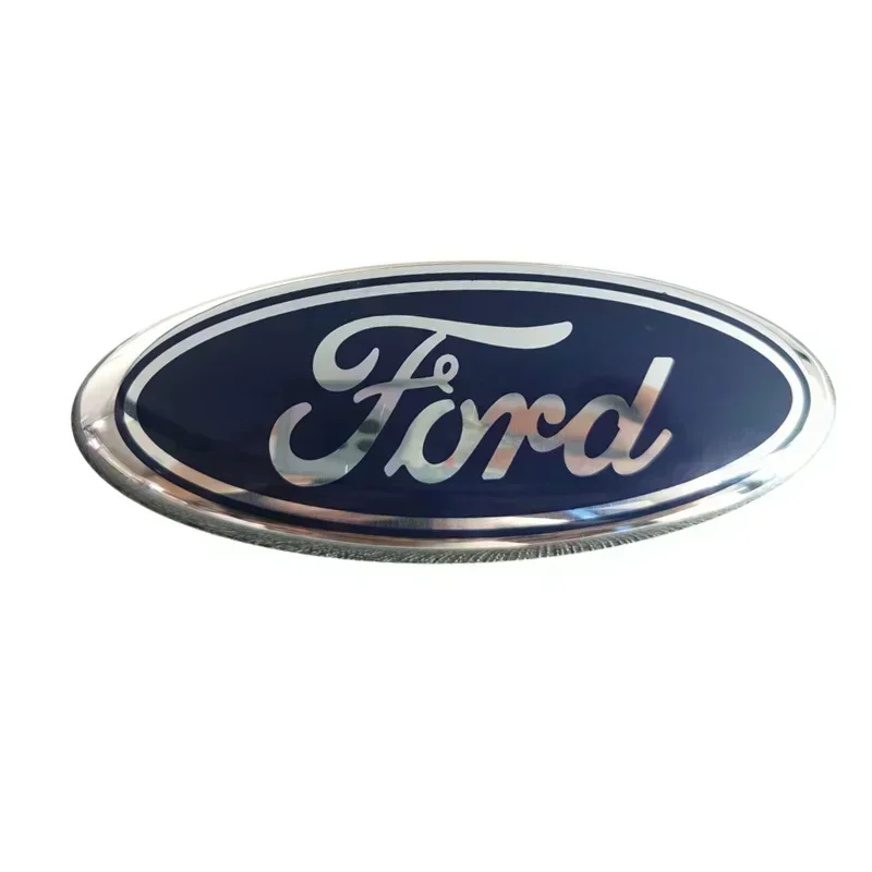 Emblema de coche de 14,5x5,8 cm para Ford Edge Escape Fiesta Transit Ranger Fusion Focus 2 3 Mondeo Kuga, pegatina para maletero trasero y capó