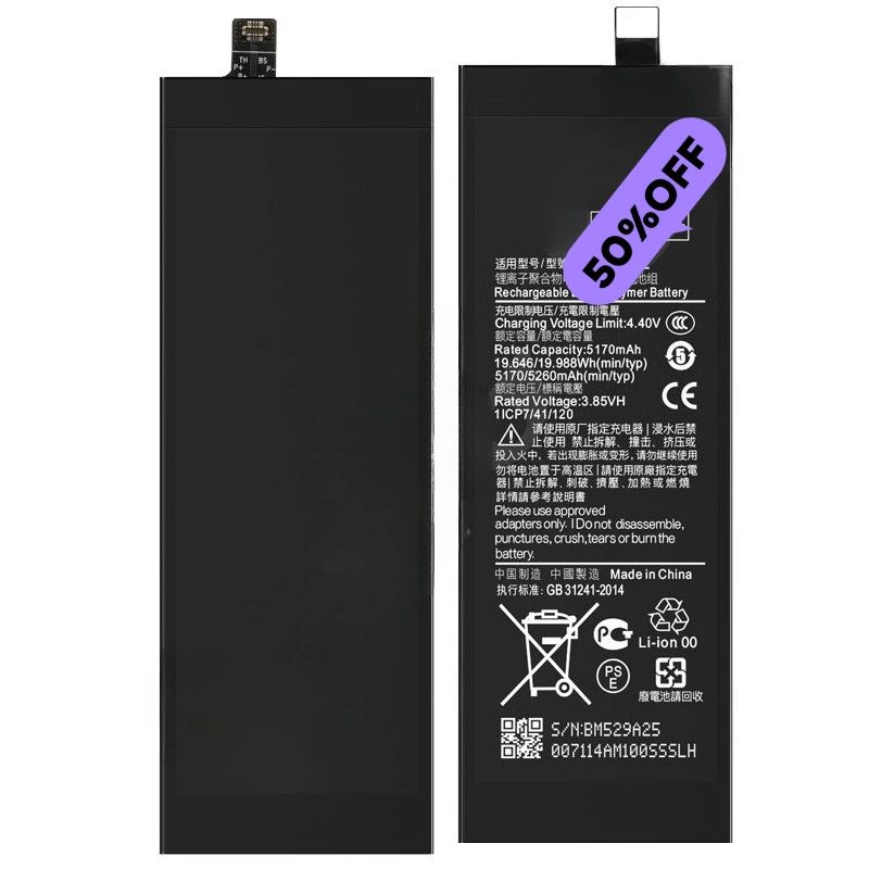 BM34 BM48 BM3A BN45 BM52 for Xiaomi Note/Note Pro/note2/Note3/Note5/Note10 Quality High Capacity Battery Replacement Bateria