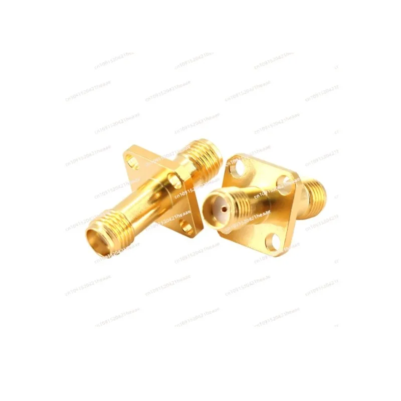 Suitable for  Adapter Gold-plated Four Hole Flange Adapter Panel Fixed Female to Female 18G