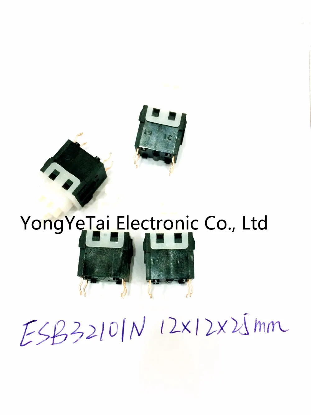 YYT 2PCS ESB32101N Self-locking switch 12*12*25 Press the travel switch 4PIN with a lock S