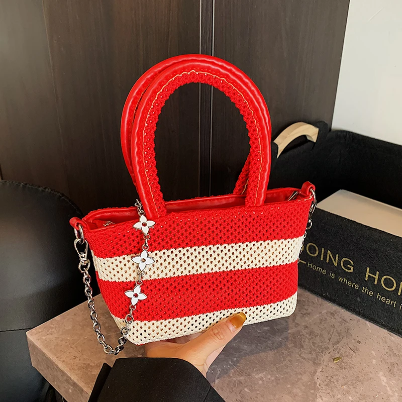 

Small Straw Handbag Women Summer Rattan Bag Handmade Woven Beach Bohemia Shoulder Crossbody Bag Lady Basket Shopper Purse