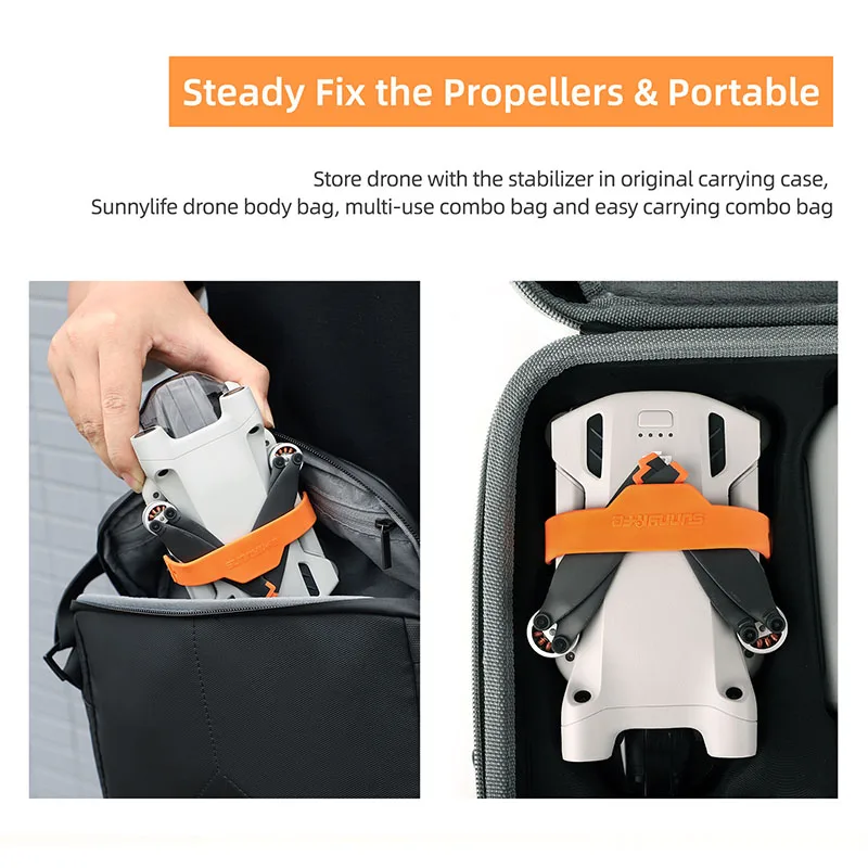 DJI 미니 3 프로용 프로펠러 하단 홀더, 날개 고정 안정기, 보호 소품 블레이드 스트랩, 미니 3 프로 드론 액세서리