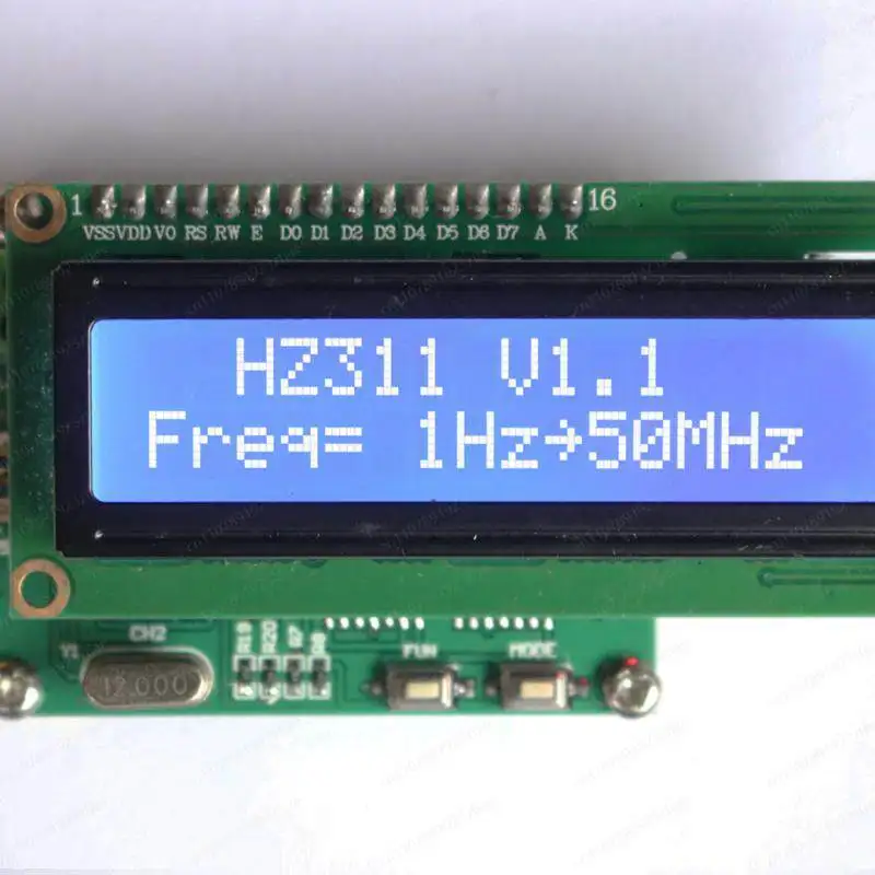 New version, high precision, frequency meter, pulse signal 1Hz~ 50MHz